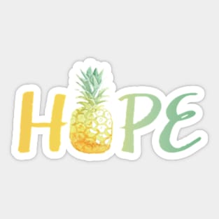 Hope Pineapple Sticker